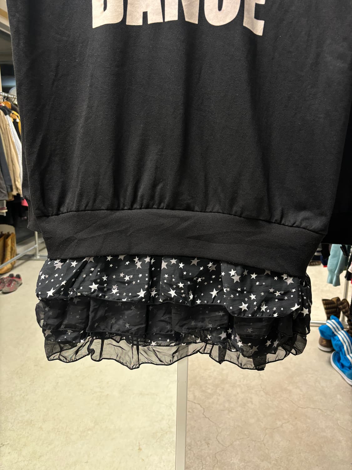 Jpn 프릴 레어어드 롱후디 상품이미지4