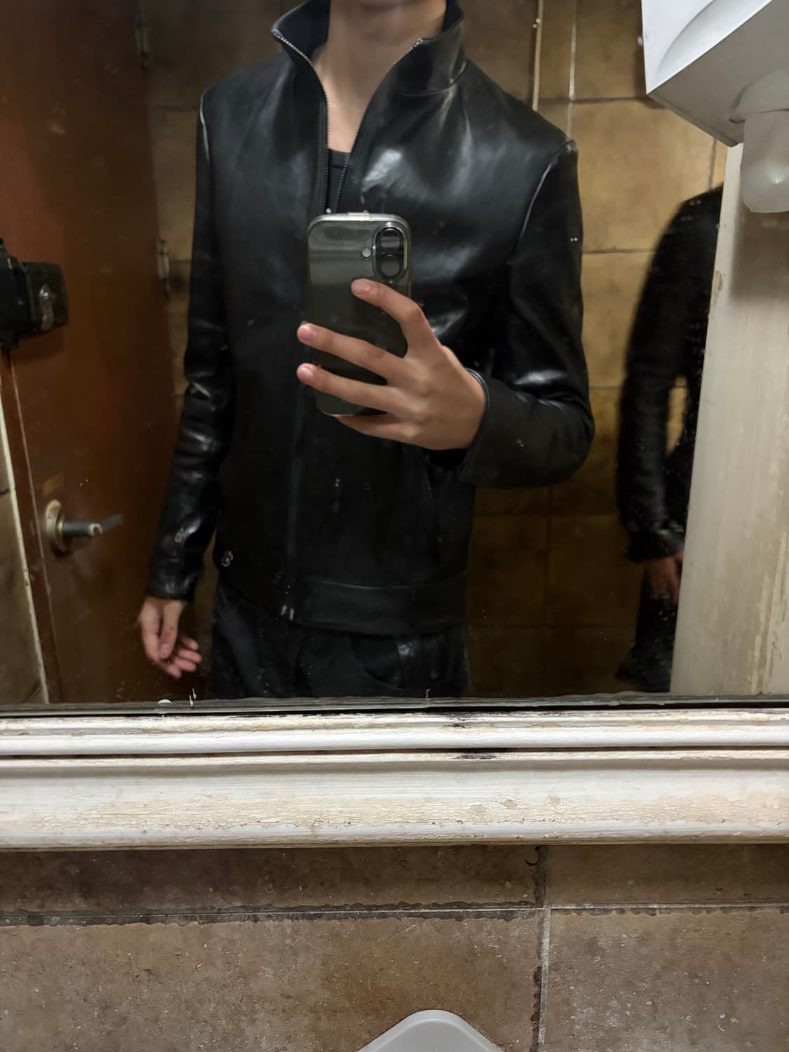 Rip van winkle 홀스 하이드 하이넥 레더 자켓 3 상품이미지4