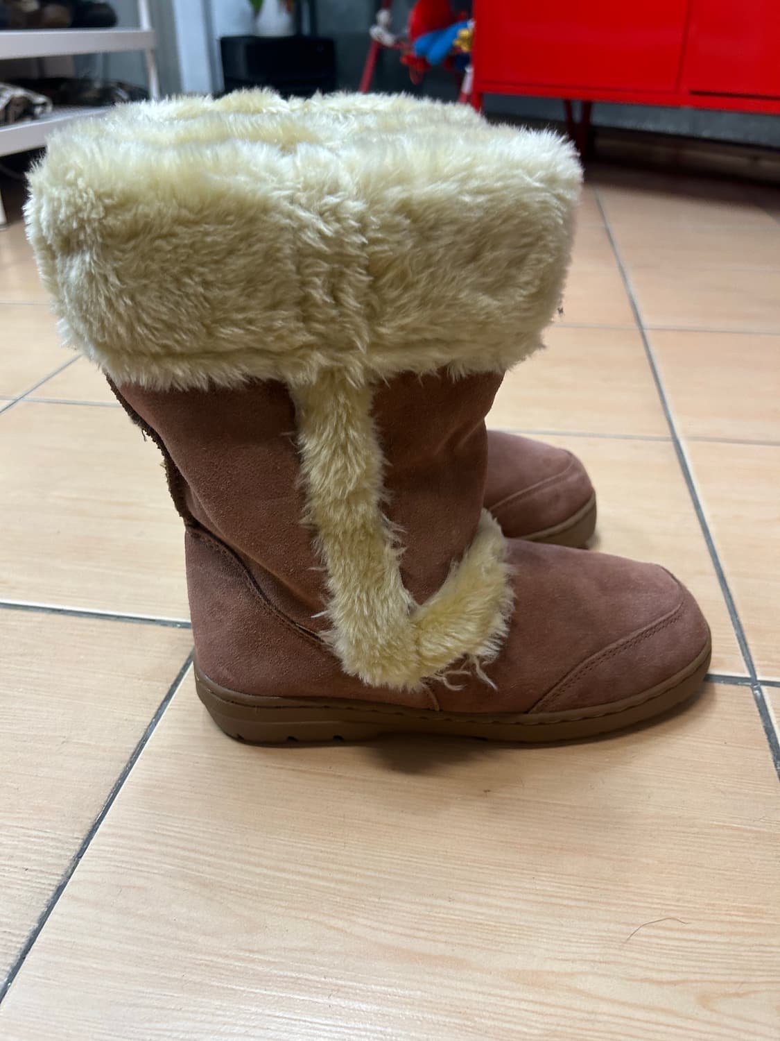 스웨이드 퍼부츠  상품이미지3