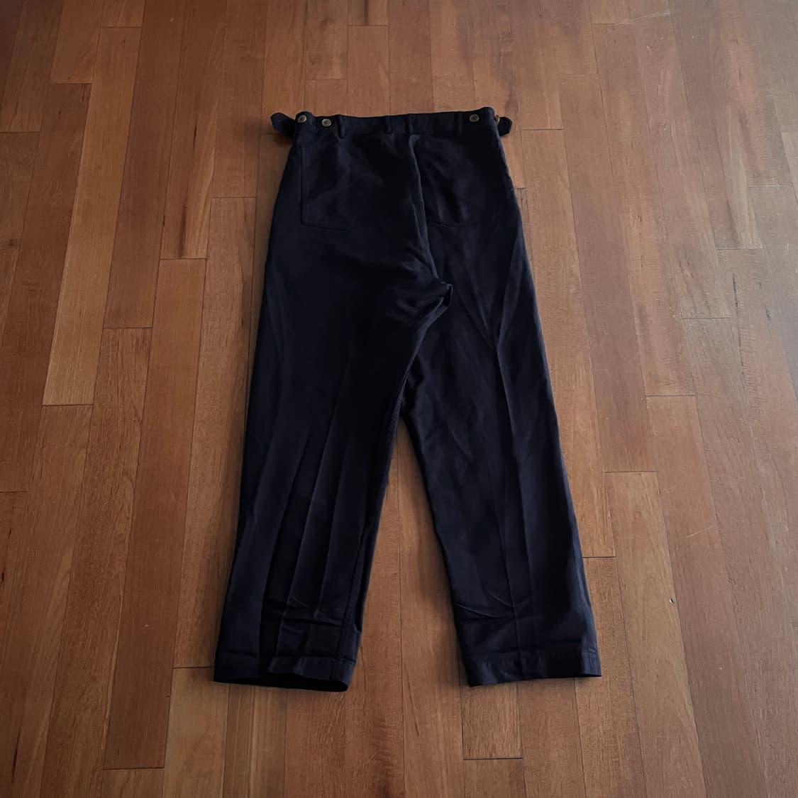 꼼데가르송 옴므 플러스 축융 폴리에스터 팬츠 블랙 상품이미지3