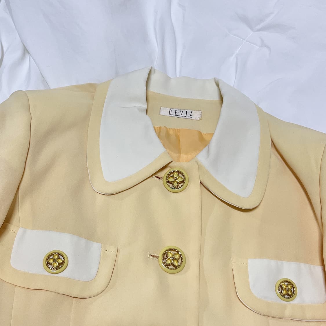 빈티지 ) 아프리콧 레트로 자켓 상품이미지1