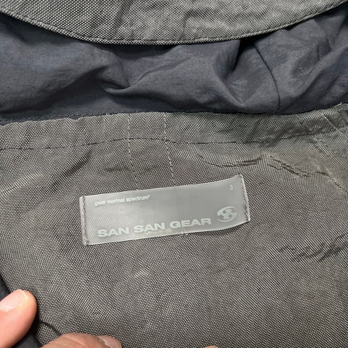 100 산산기어 웨빙 자켓 블루 차콜 상품이미지3