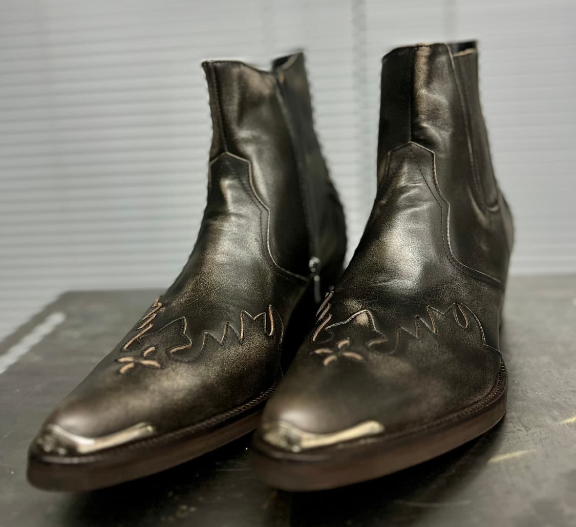 워싱누벅카키블랙  웨스턴부츠 270 상품이미지3