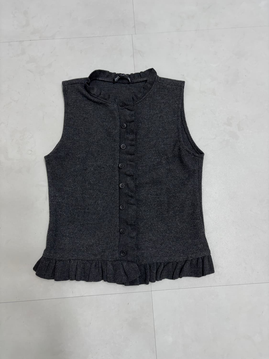 ZARA FRILL KNIT SLEEVELESS 상품이미지7