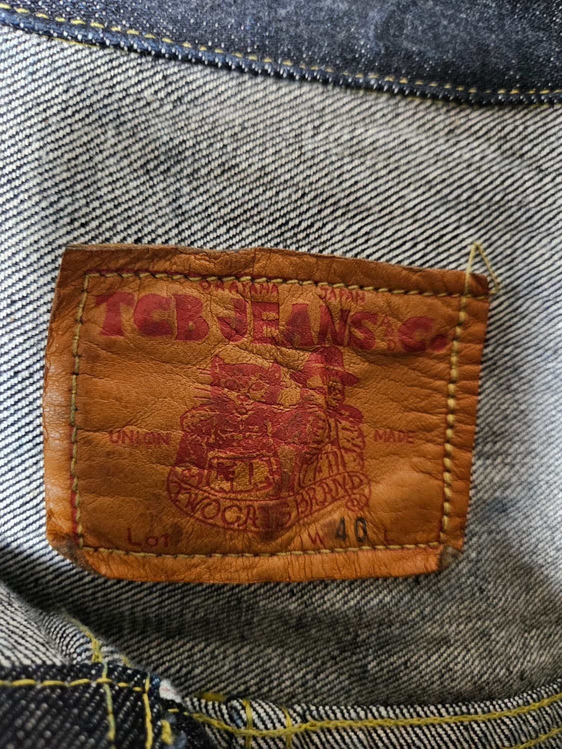 Tcb jeans 40s 1세대 타입원 데님 트러커 자켓 상품이미지7