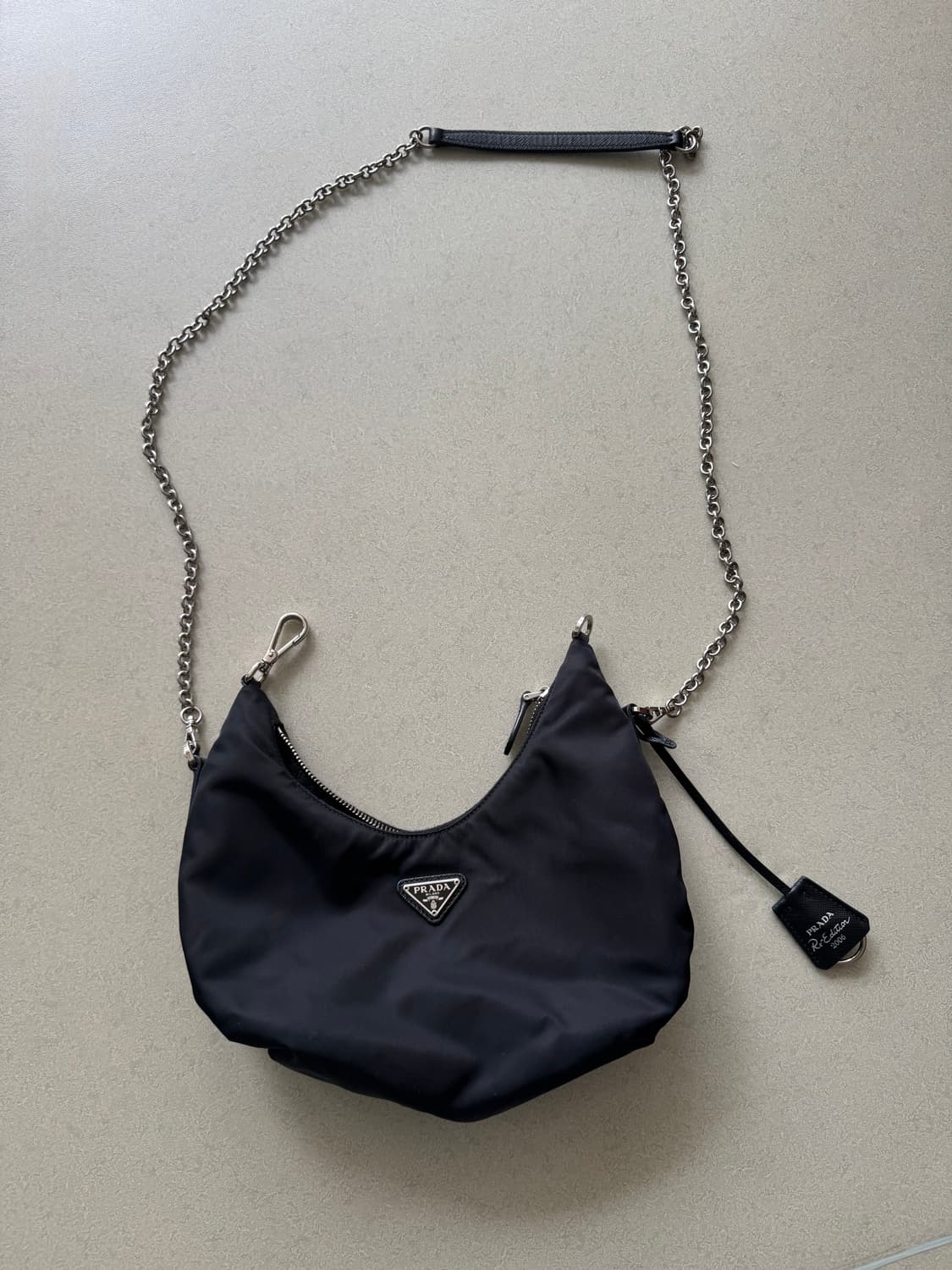 PRADA 리에디션 2006 나일론 체인 호보백 상품이미지1