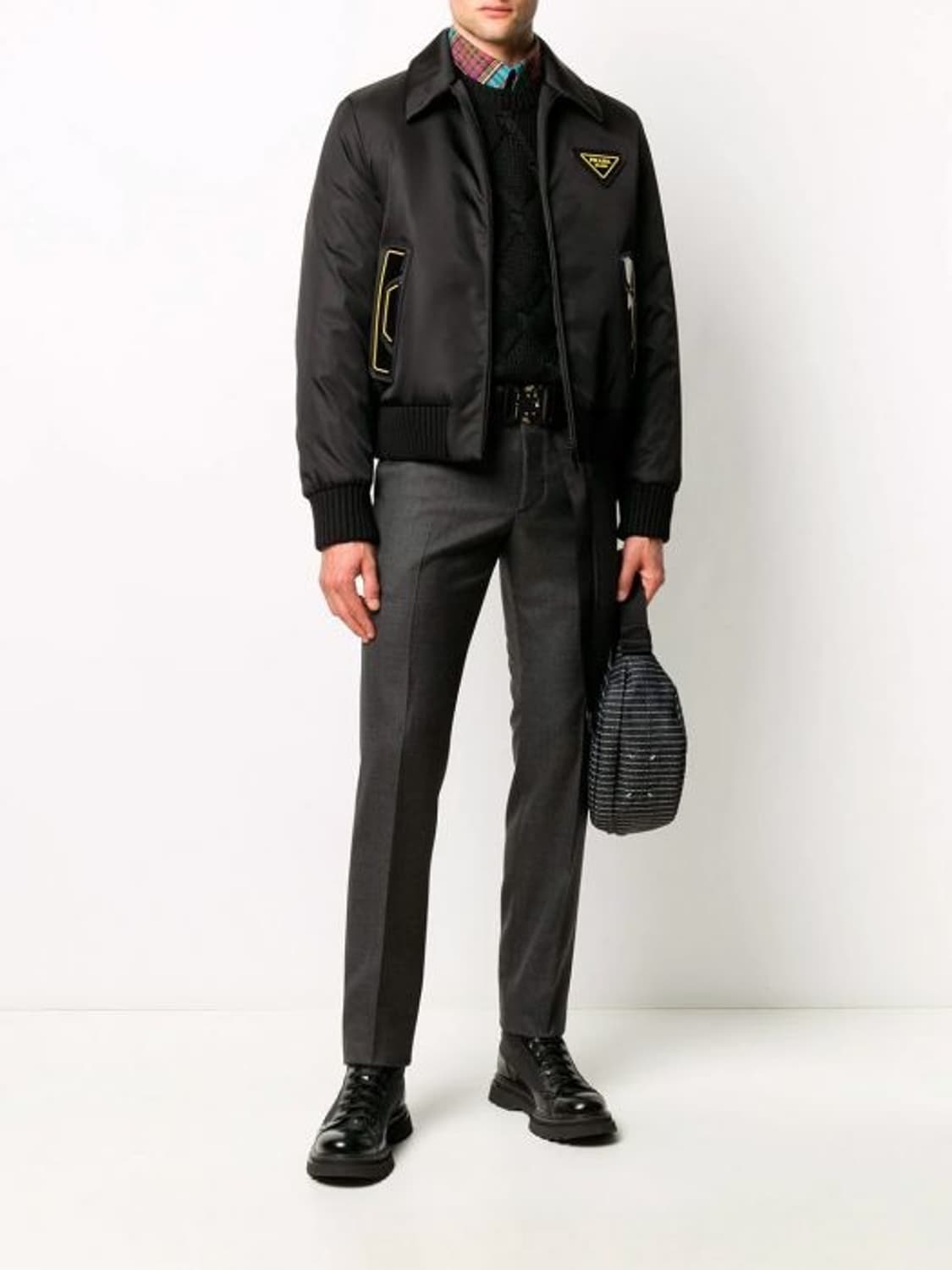 [정품] 프라다 리나일론 봄버 패딩 자켓 상품이미지7