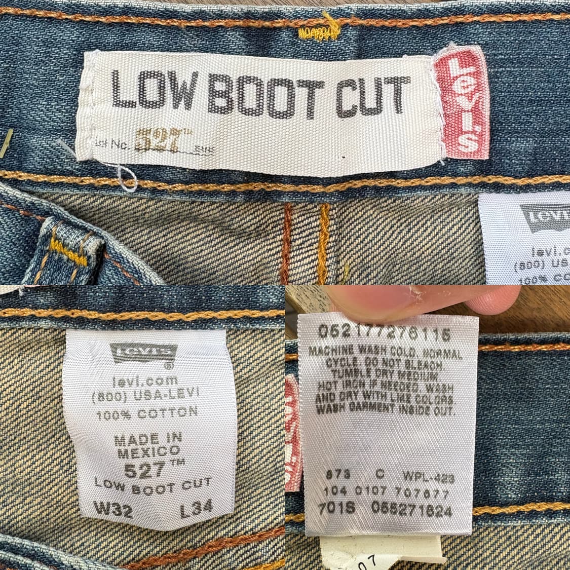 00s 리바이스 Levi’s 527 로우 부츠컷 데님 팬츠 상품이미지10