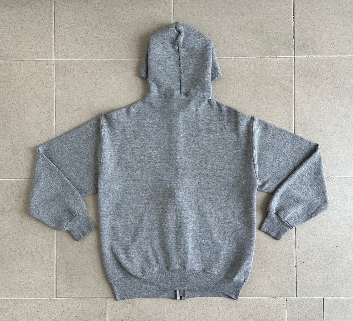 90s 빈티지 러셀 후드집업 그레이 M USA 상품이미지2
