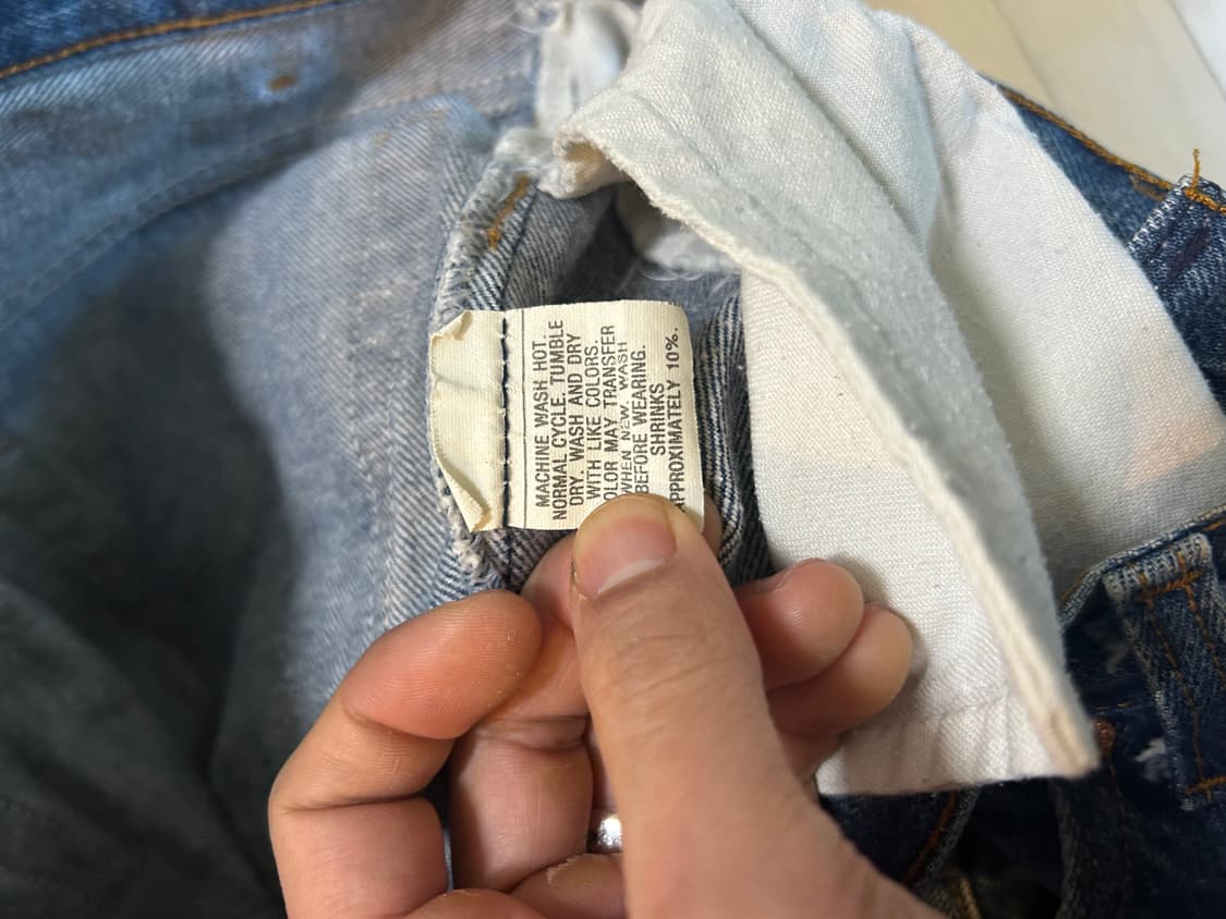 80s미제리바이스501 진청 32/34 상품이미지4