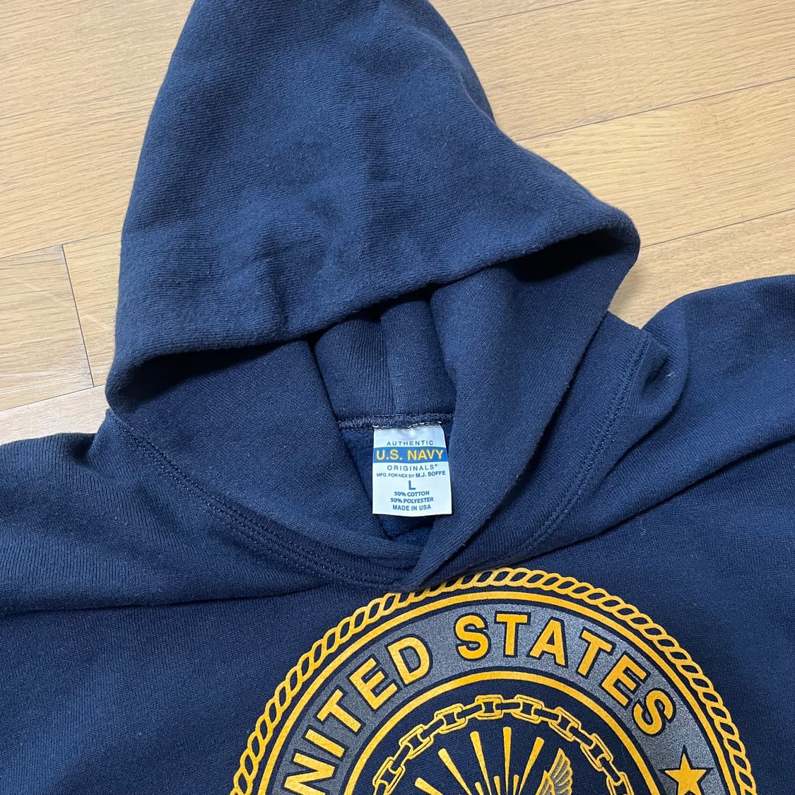 미해군 US Navy 후드티 빈티지 미국 제조 상품이미지3