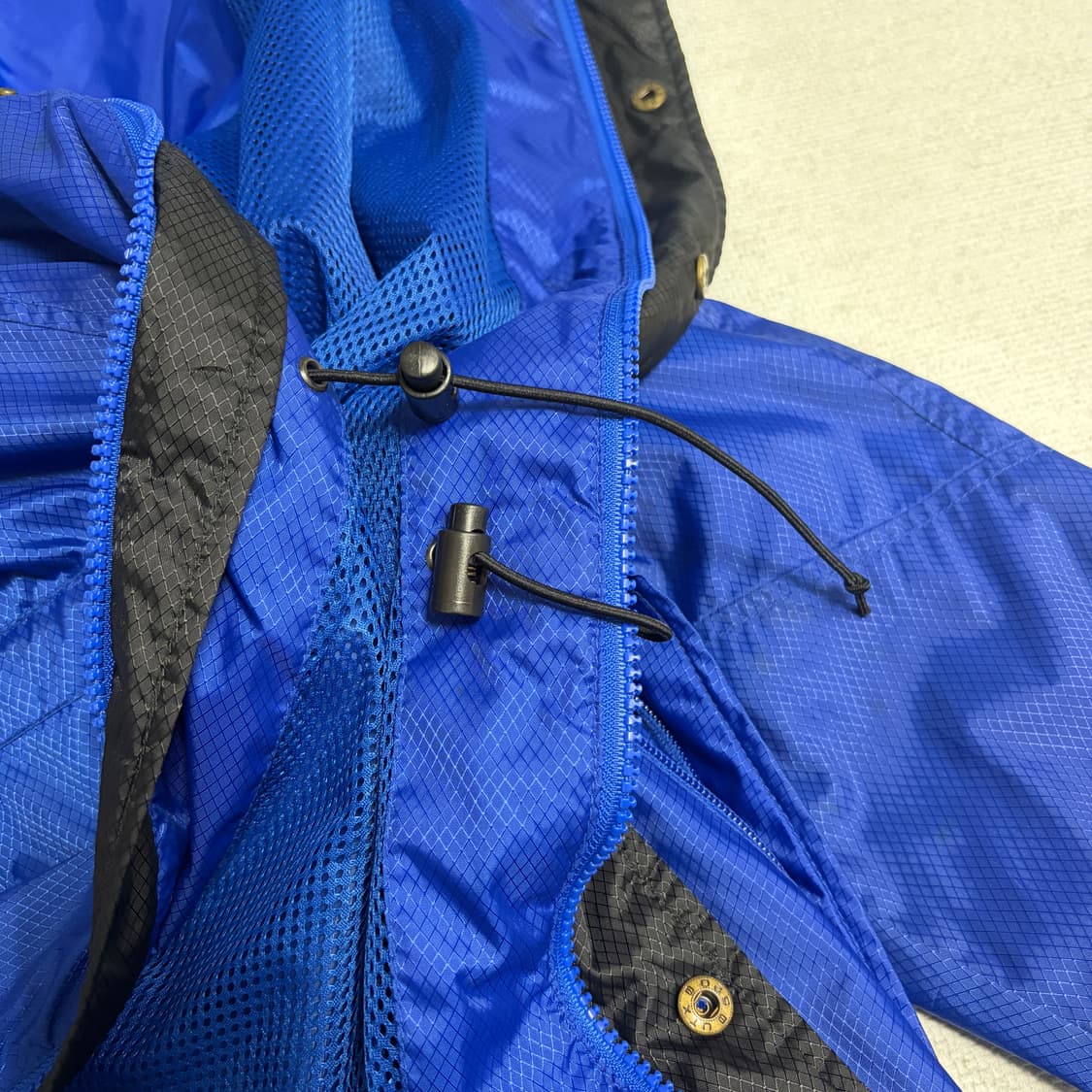 M) 일본판 컬럼비아 90s 올드스쿨 야상 바람막이 딥블루 투웨이 자켓 상품이미지5
