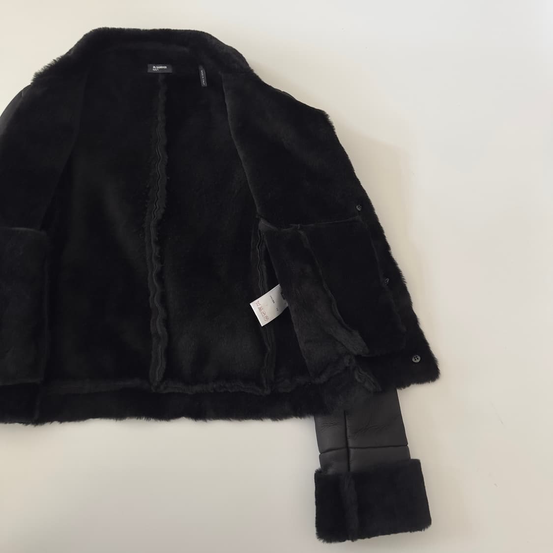 질샌더 jil sander navy 양가죽 모피 자켓 상품이미지5