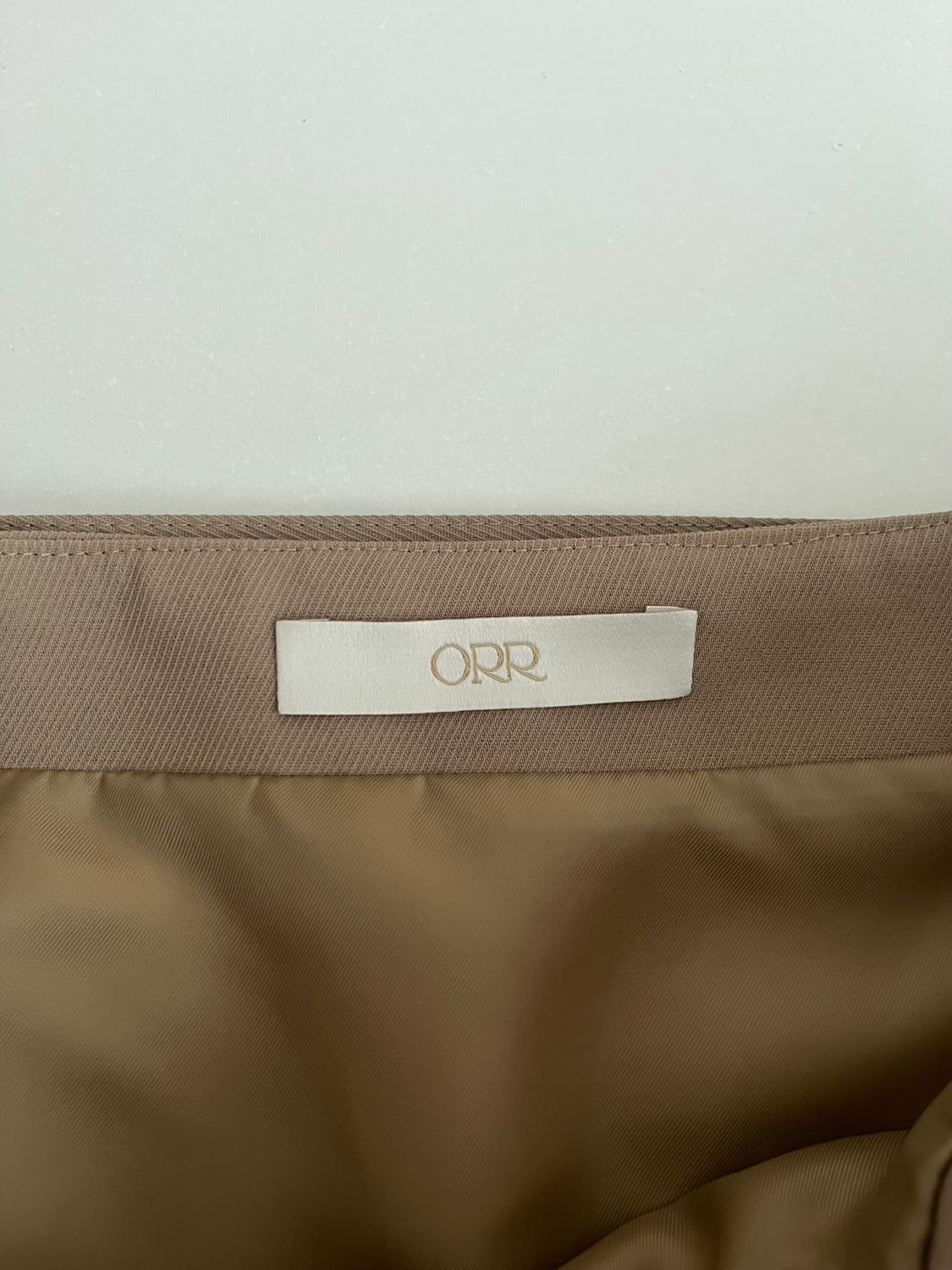 M) 오르 ORR 랩 타이드 스커트 카키베이지 상품이미지4