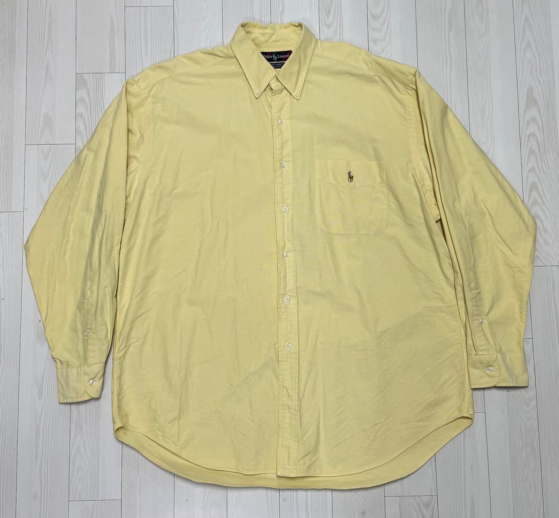 폴로 랄프로렌 옐로우 빅셔츠 L 상품이미지1