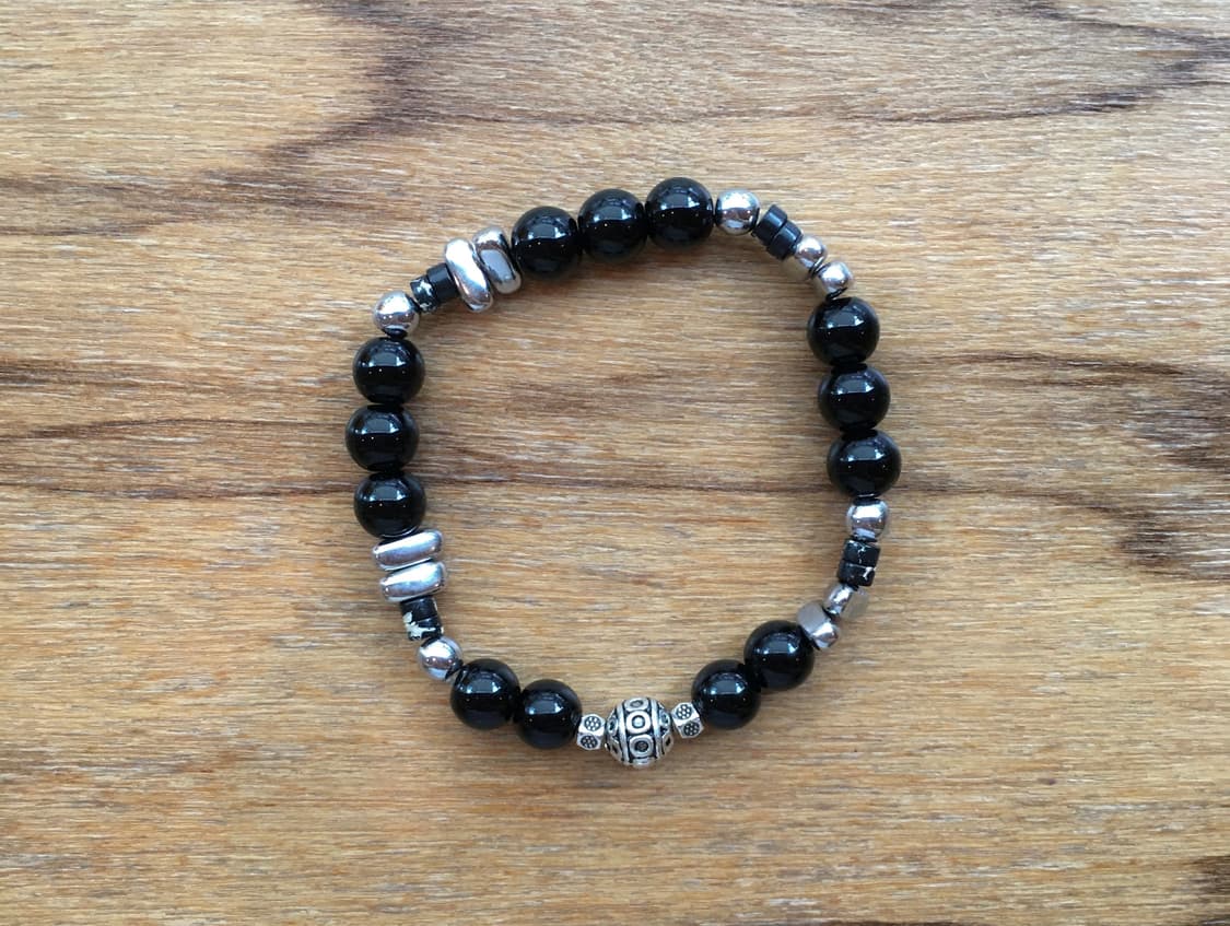 handmade black bracelet 상품이미지1