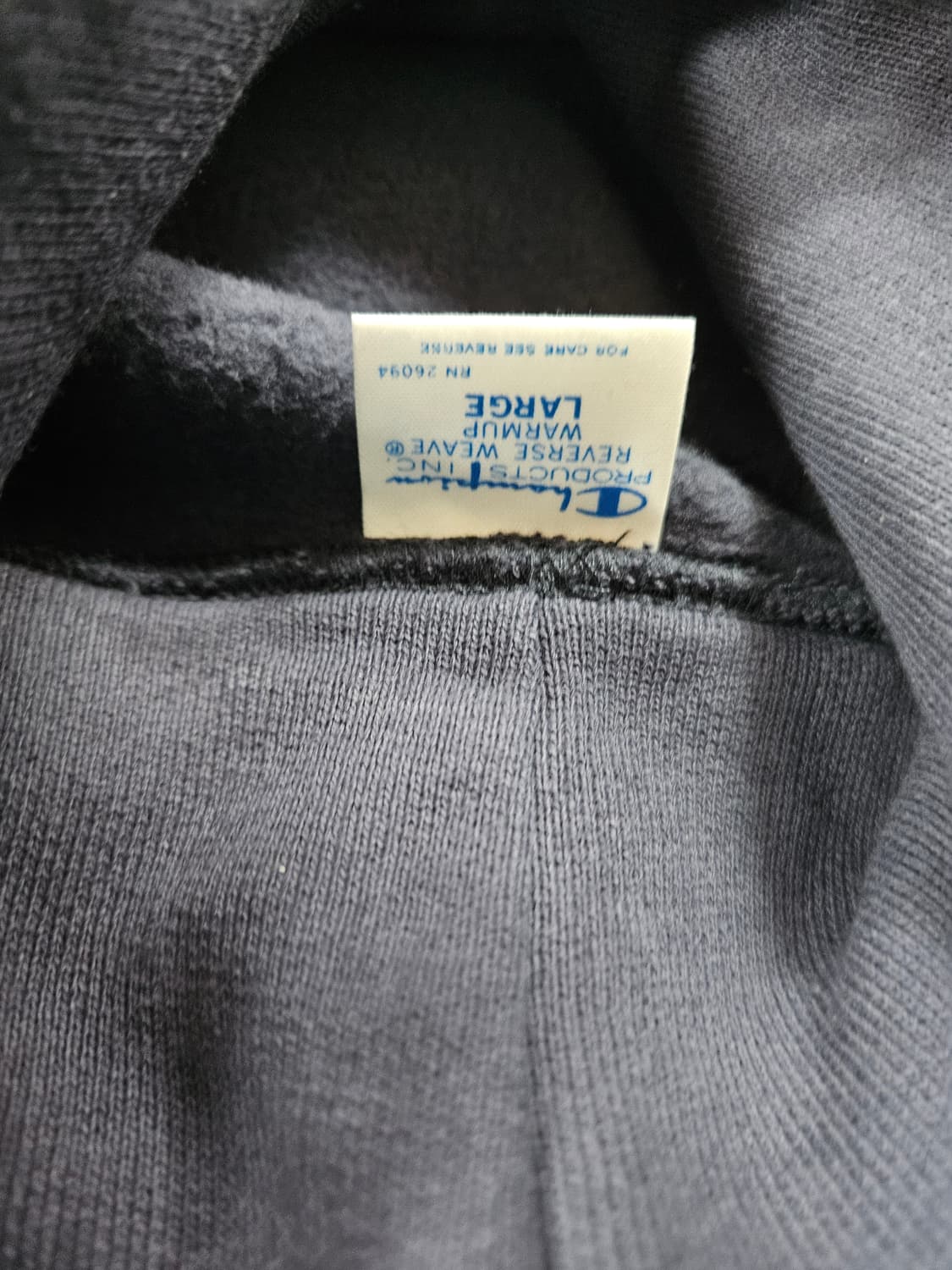 챔피온 리버스 위브 블루택  후드티 네이비 색상 L 상품이미지2