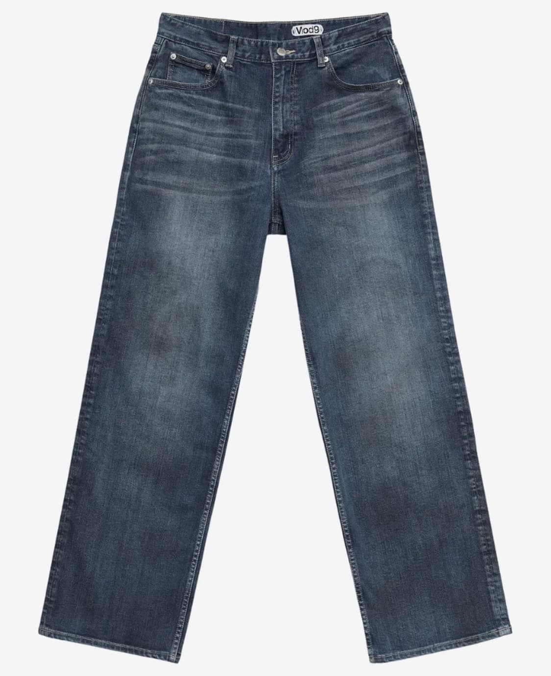 Mod9 워싱 데님 와이드 팬츠 상품이미지1