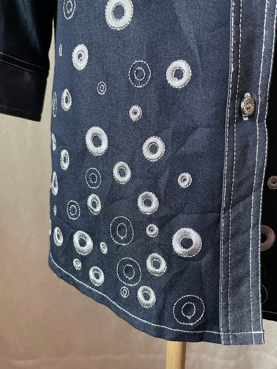 도트 플라워 자수 블라우스 상품이미지5