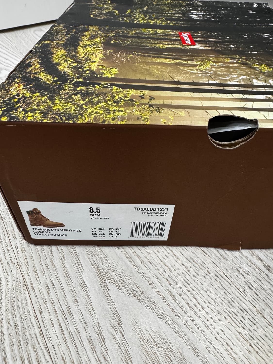 슈프림 팀버랜드 다이아몬드 플레이트 6인치 265 상품이미지6