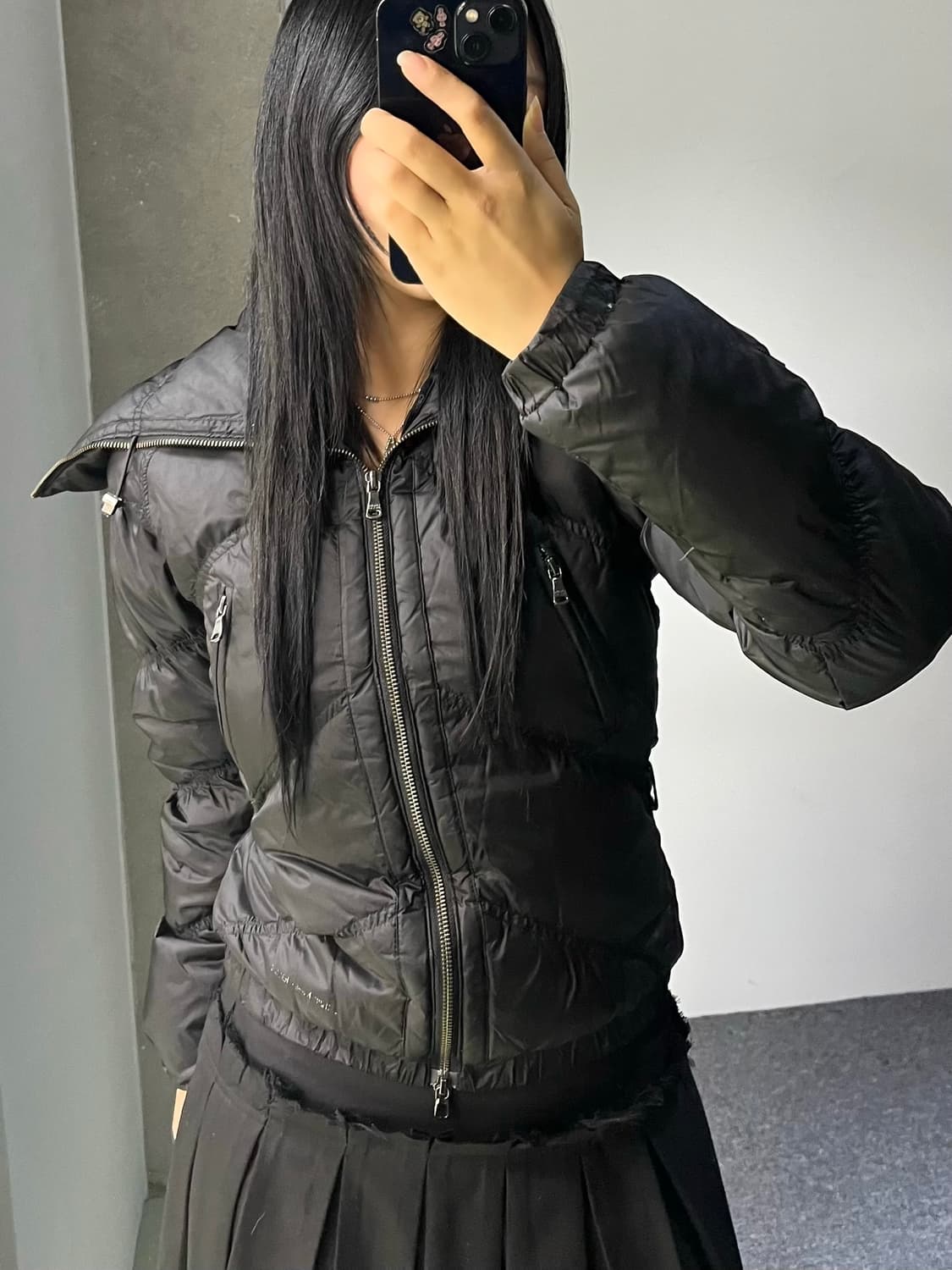 캘빈 클라인 진스 하이 넥 퀼티드 다운 자켓  상품이미지2