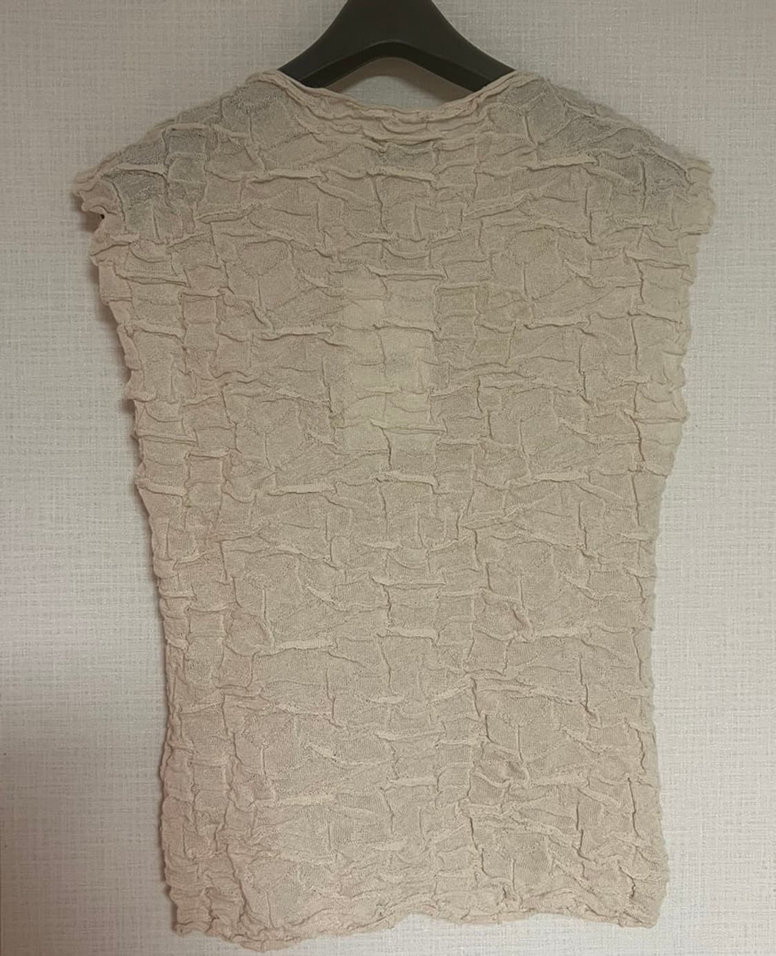  ZARA 자라 링클 캡소매 티셔츠, 자라 링클 슬리브리스 상품이미지9