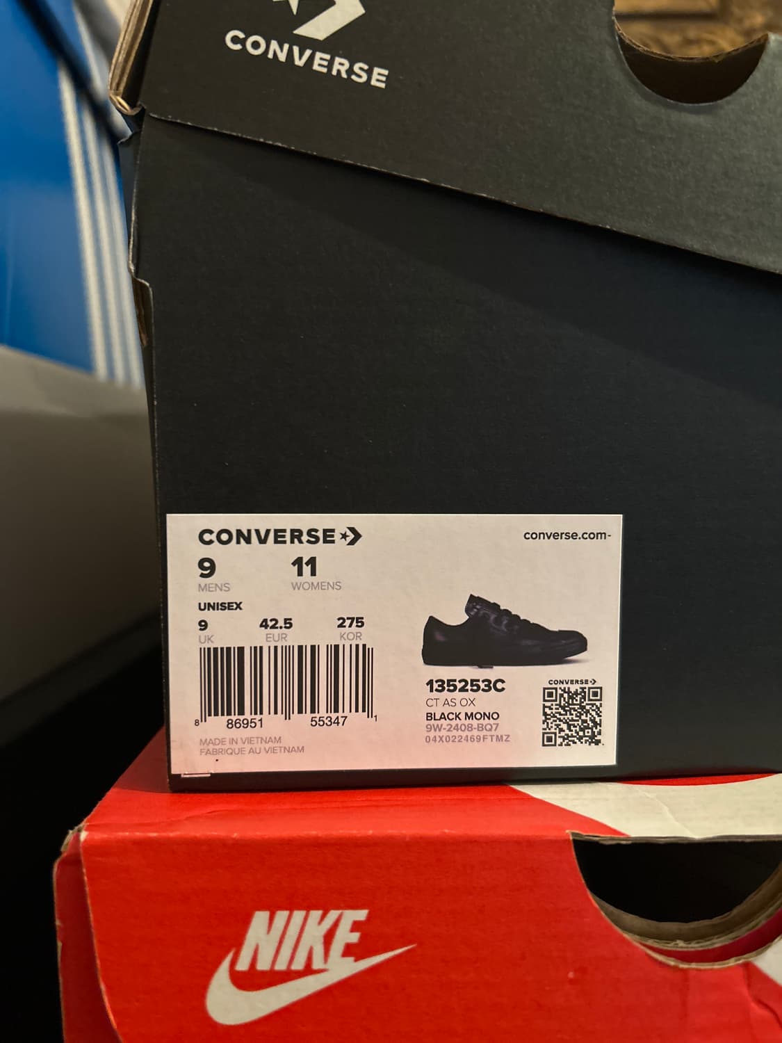 컨버스 척테일러 올블랙 레더 상품이미지4