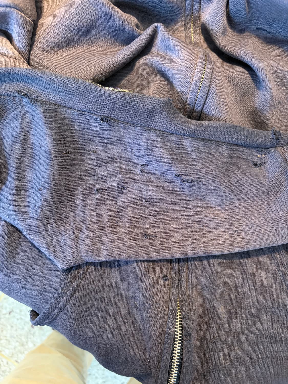 90s distressed 후드집업 상품이미지5