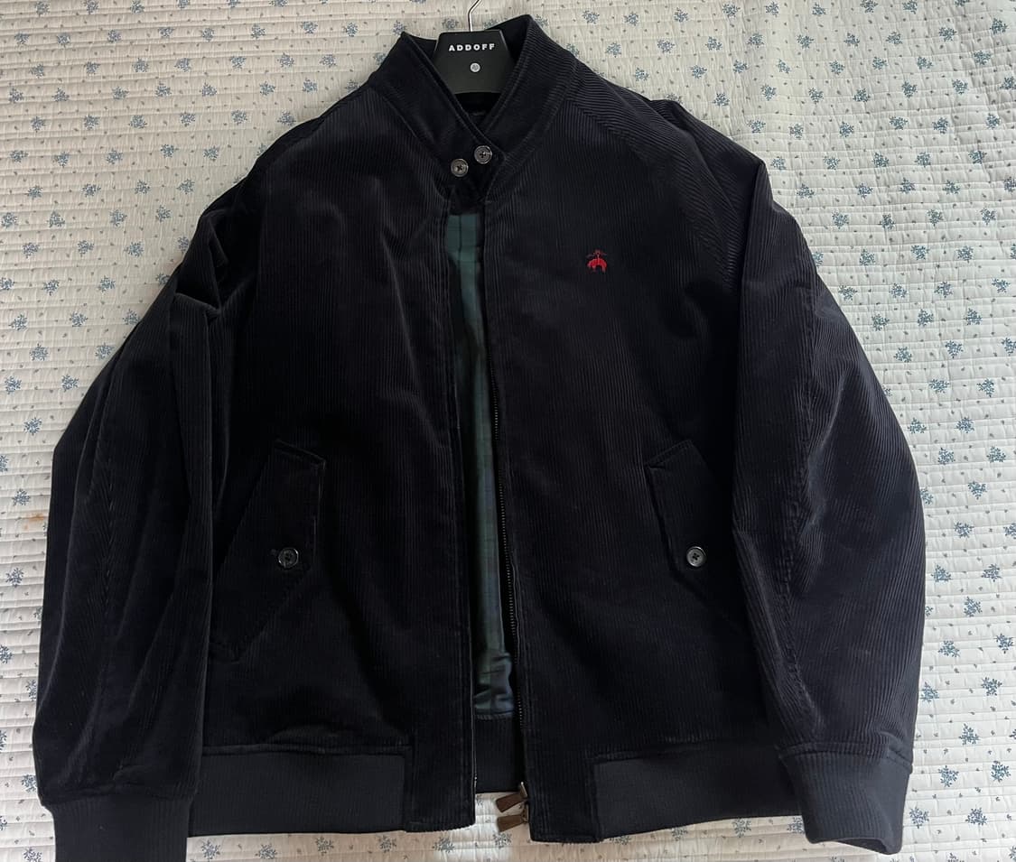 브룩스브라더스 코듀로이 헤링턴 점퍼(네이비) XL 상품이미지4