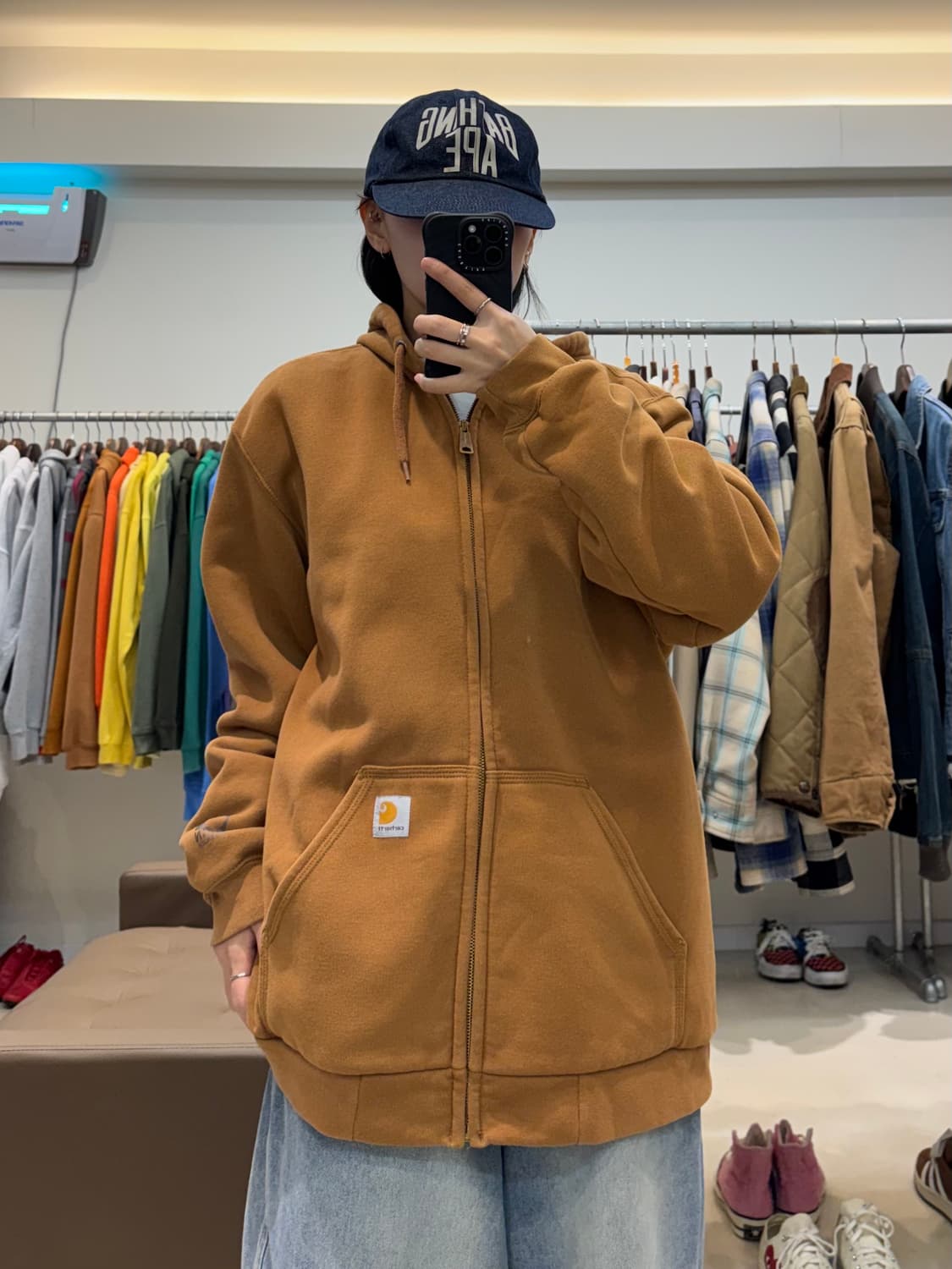 칼하트 레인디펜더 써멀 후드집업 상품이미지6