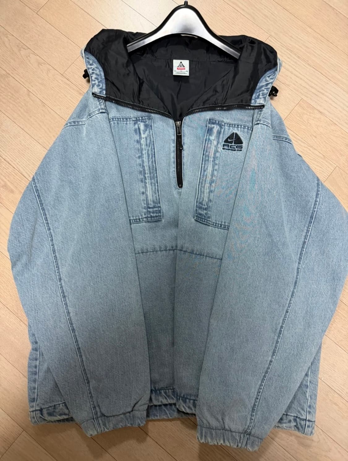 슈프림 x 나이키 ACG 데님 풀오버 워시드 블루 - 22FW 상품이미지1