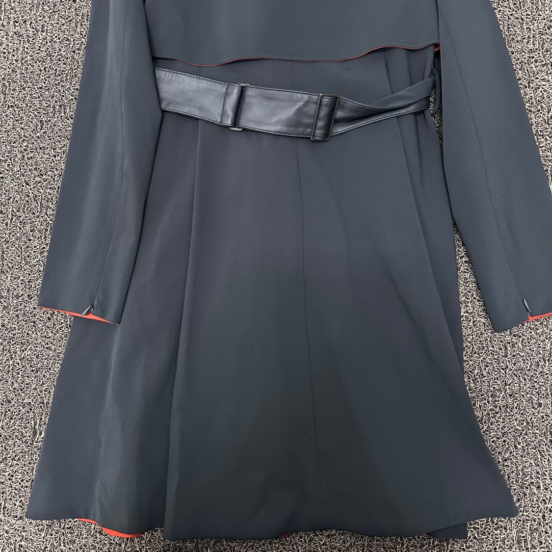 MINE 마인 한섬 여성 양가죽 코트 자켓 블랙 88사이즈 상품이미지7