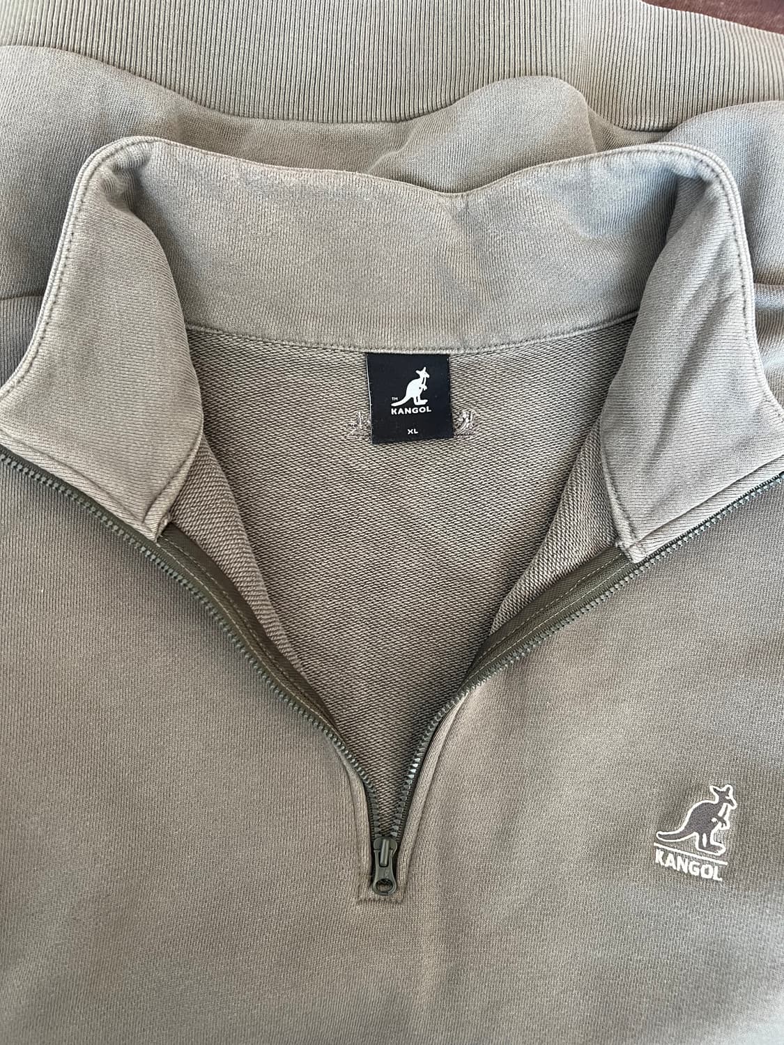 캉골 남성 카키 트레이셋업 집업티셔츠 조거팬츠 상품이미지4