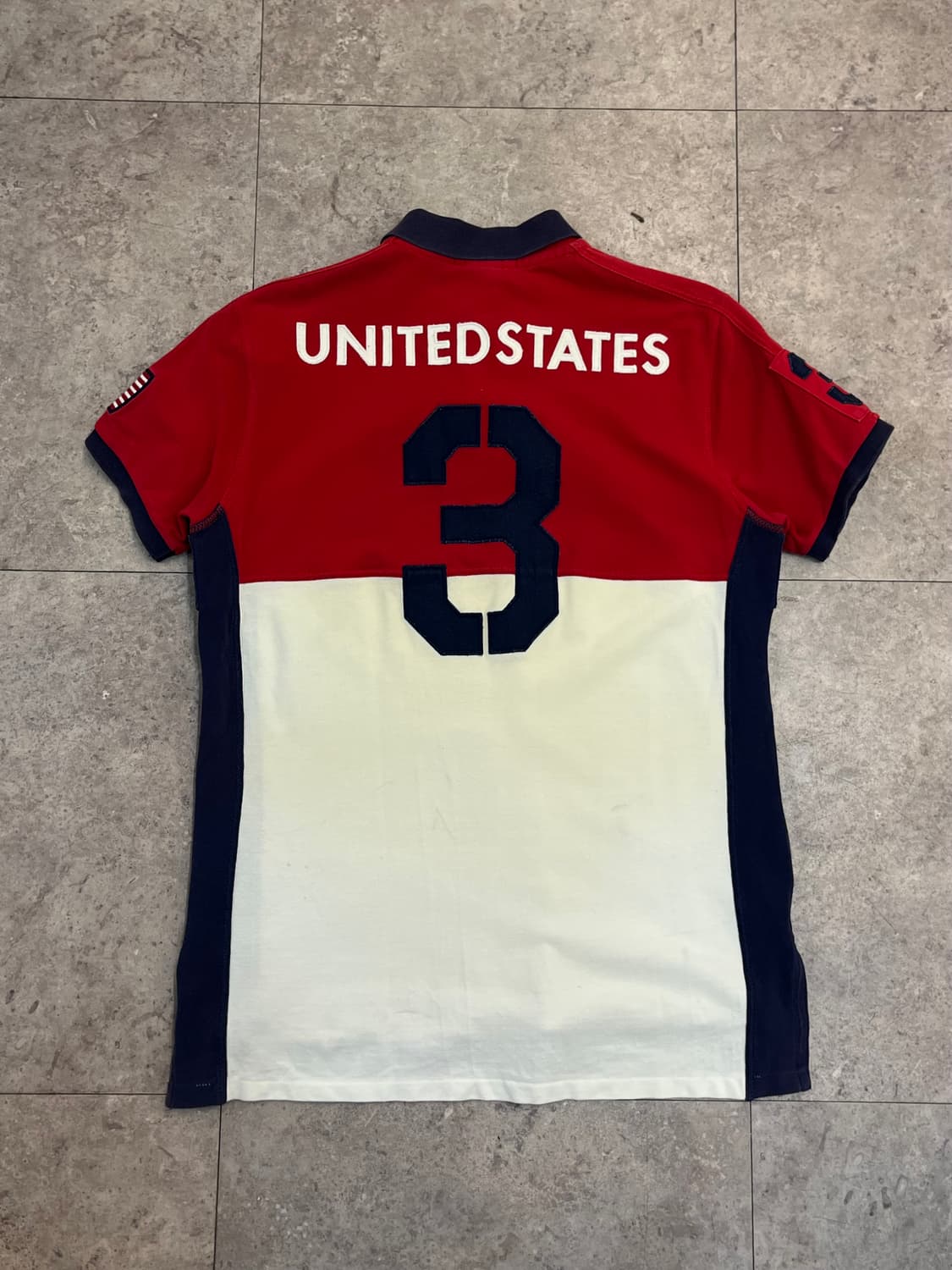 폴로 랄프로렌 빅포니 헤리티지 성조기  반팔 카라티 L #csz3152 상품이미지7