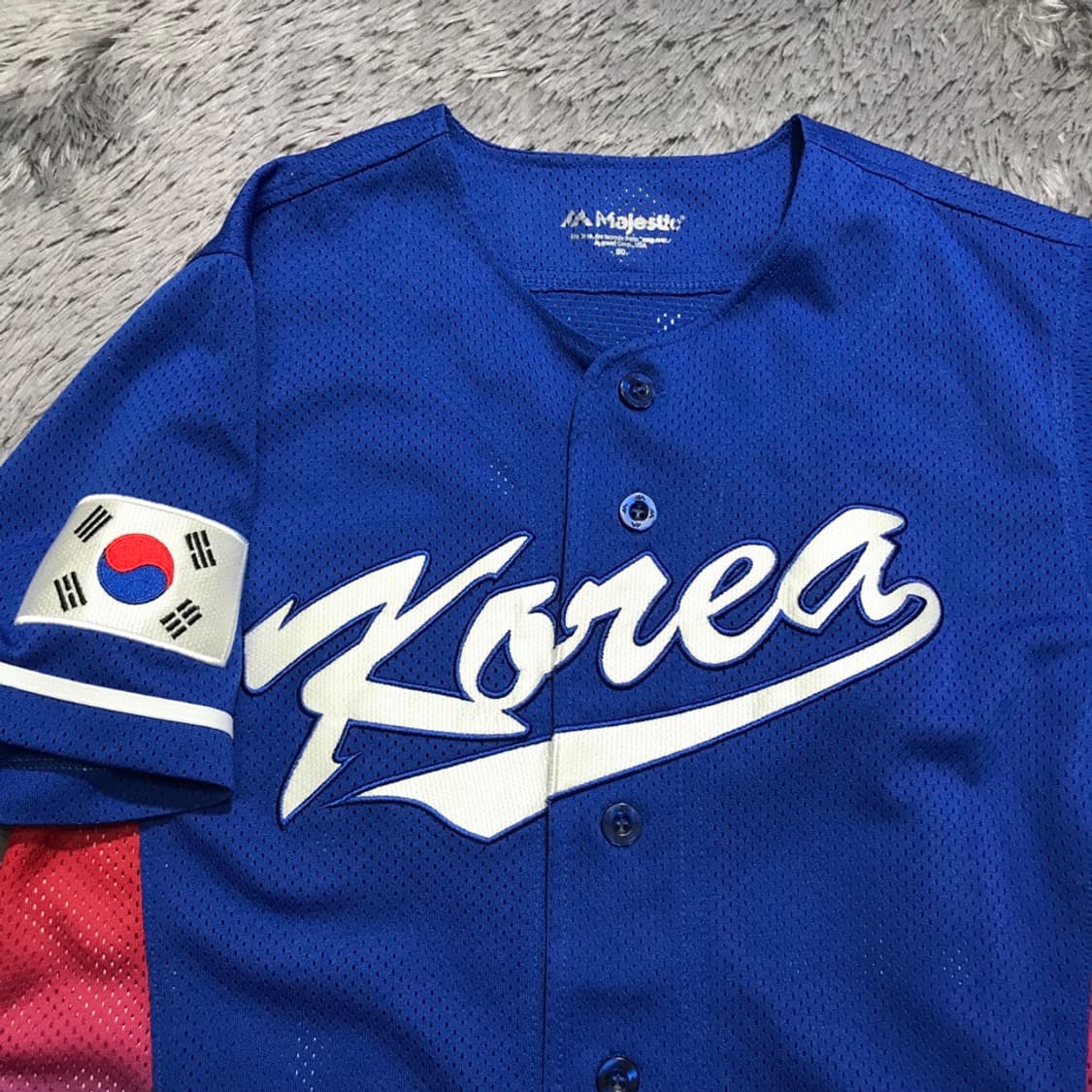 [[80,A급] 마제스틱 2017 WBC 민병헌 49 원정 유니폼@480 상품이미지3
