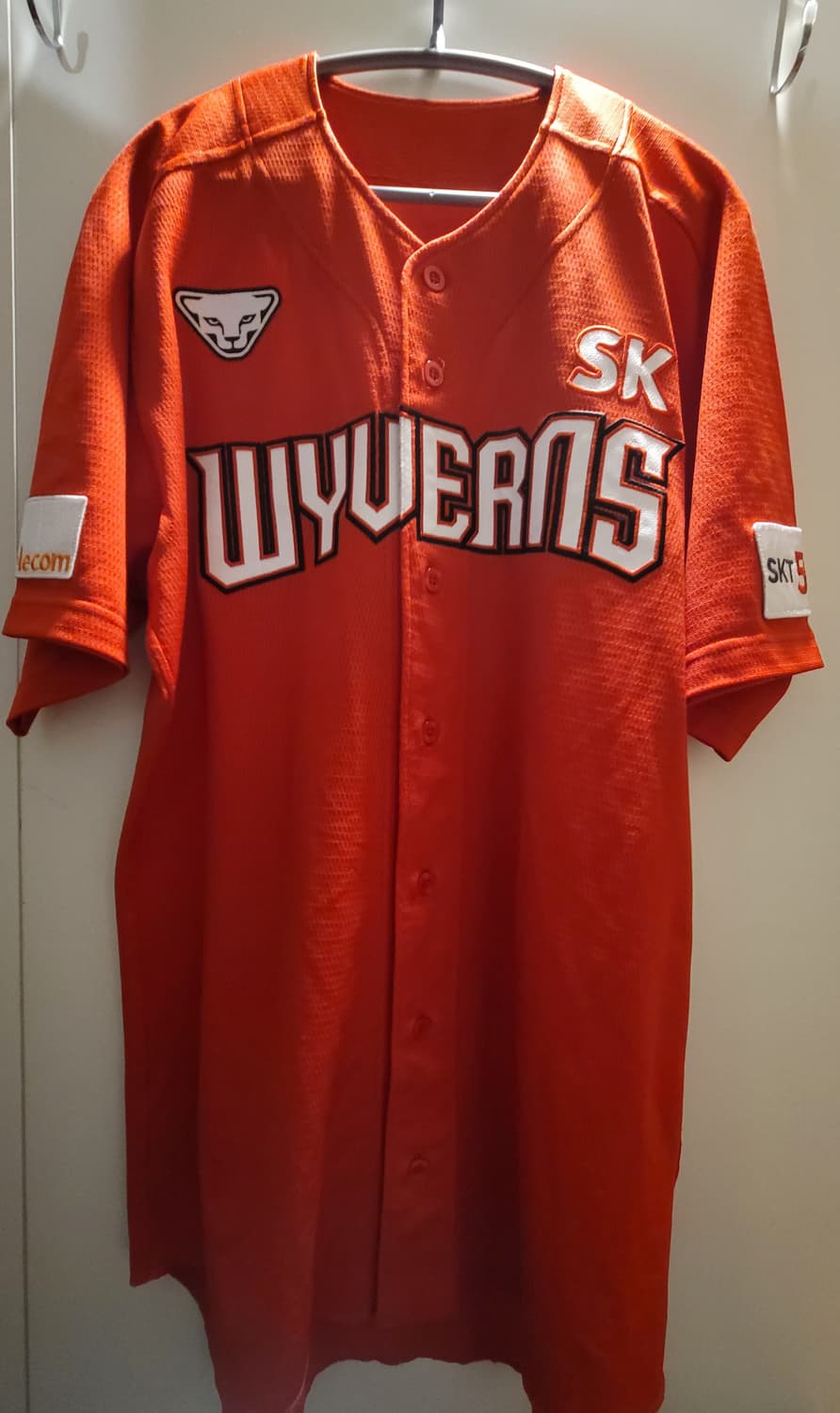 (실착 지급용) 다이나핏 카멜레온 SK와이번스 랜더스 원정 레드 유니폼 상품이미지1