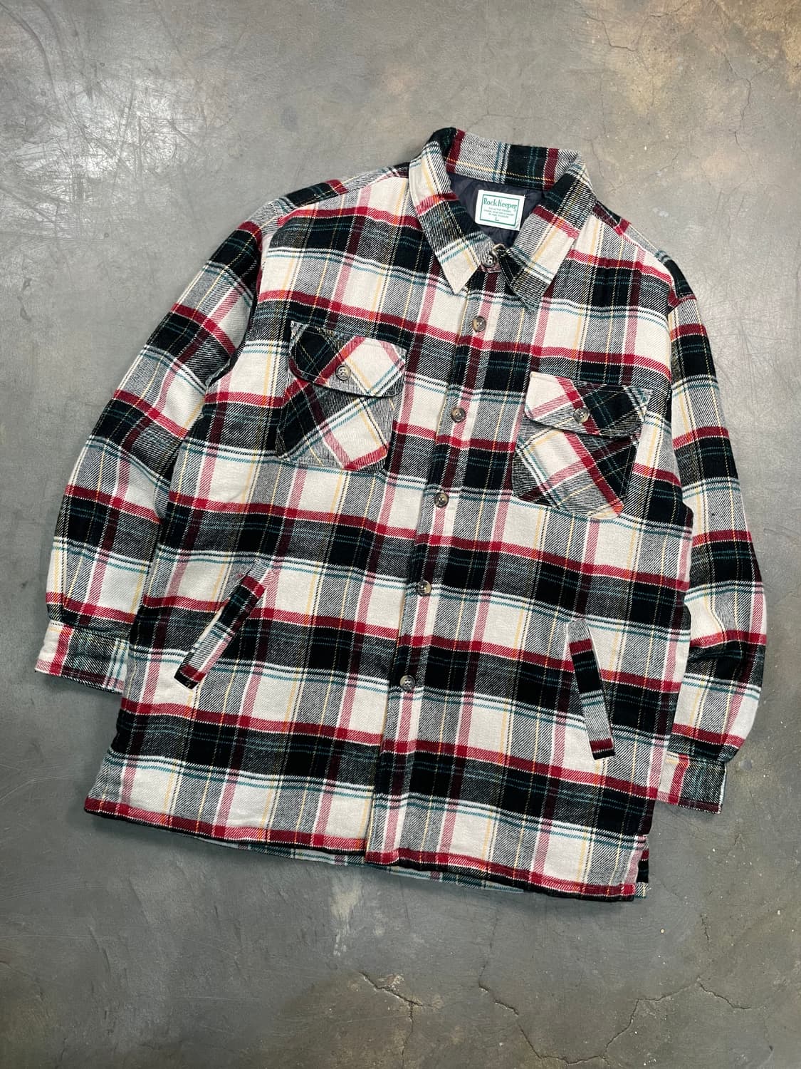 빈티지  플란넬 체크 셔츠 자켓 상품이미지2