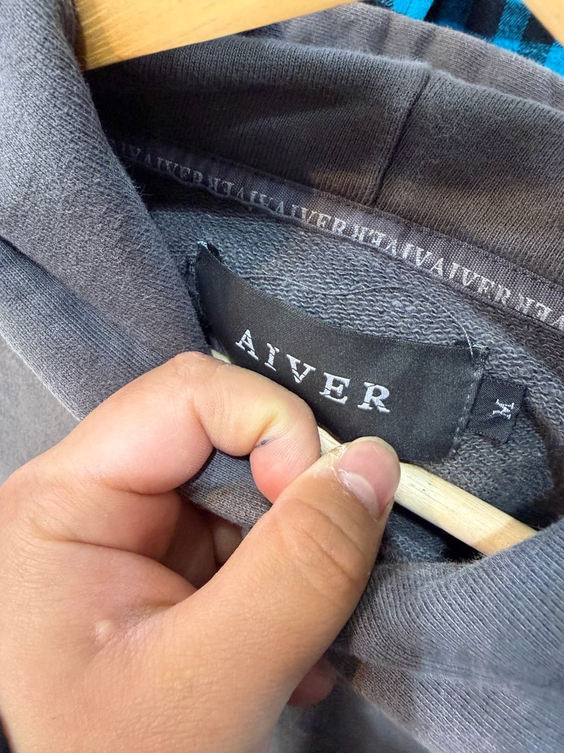 aiver 투웨이 암 오버핏 후드티셔츠 상품이미지10