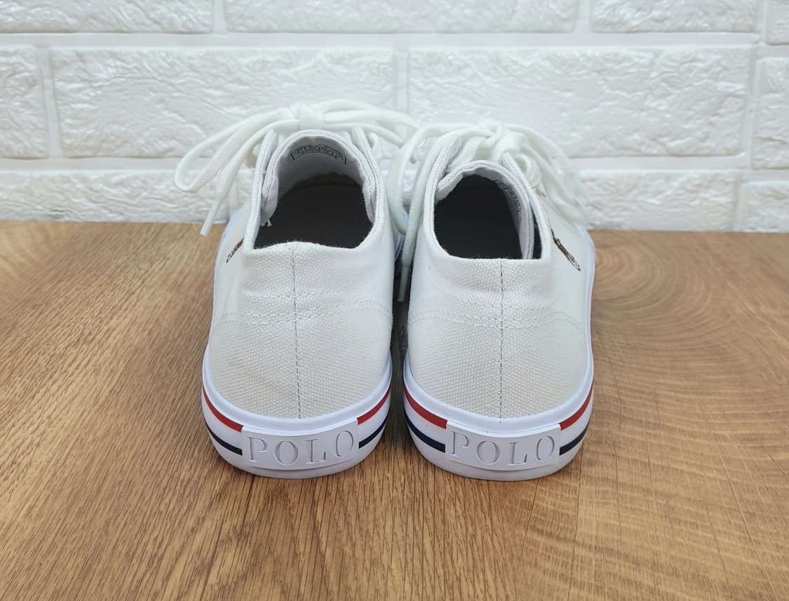[240]폴로랄프로렌 화이트 캔버스 스니커즈 상품이미지5