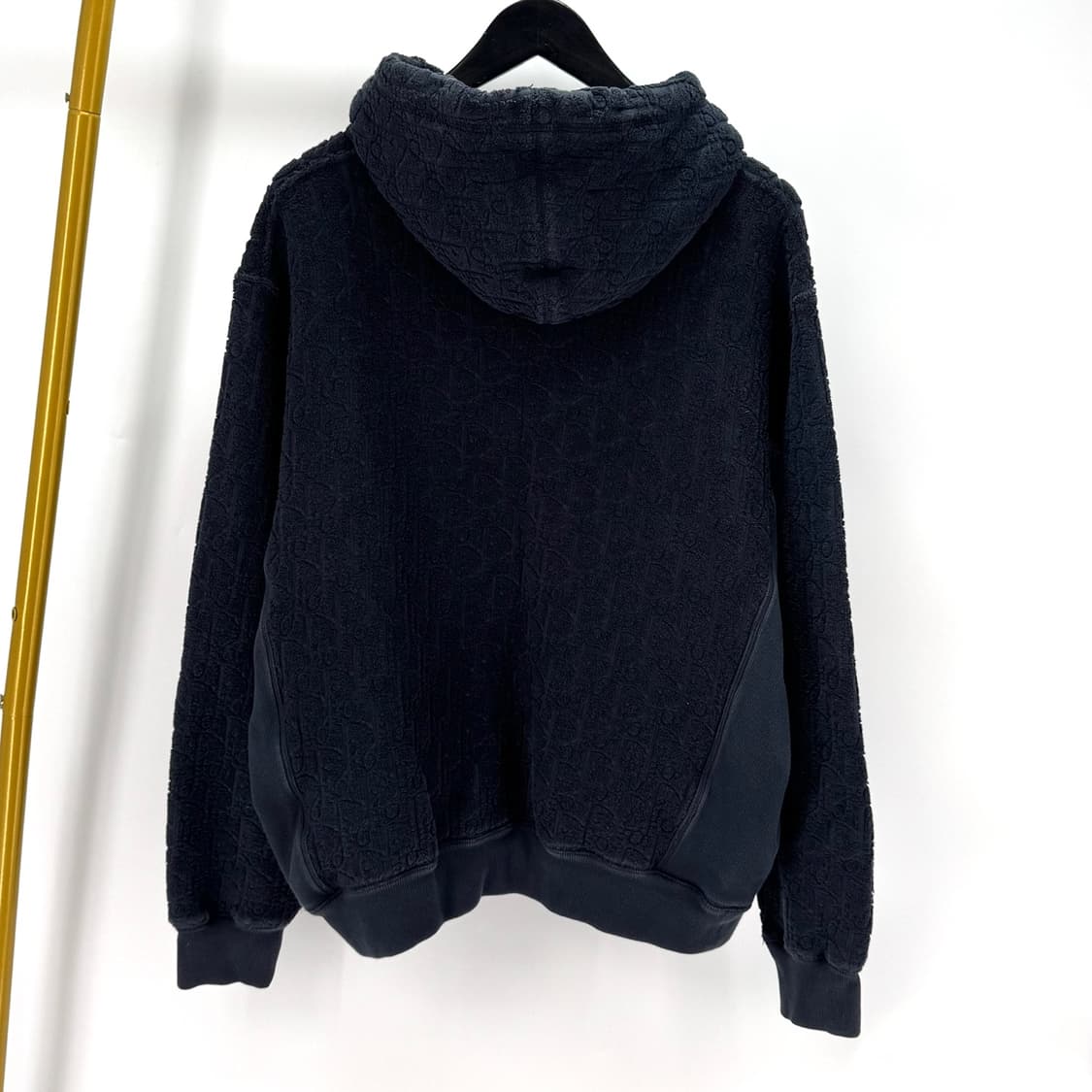 디올 오블리크 테리 후드 티셔츠 네이비 (113J631A0684) 상품이미지4