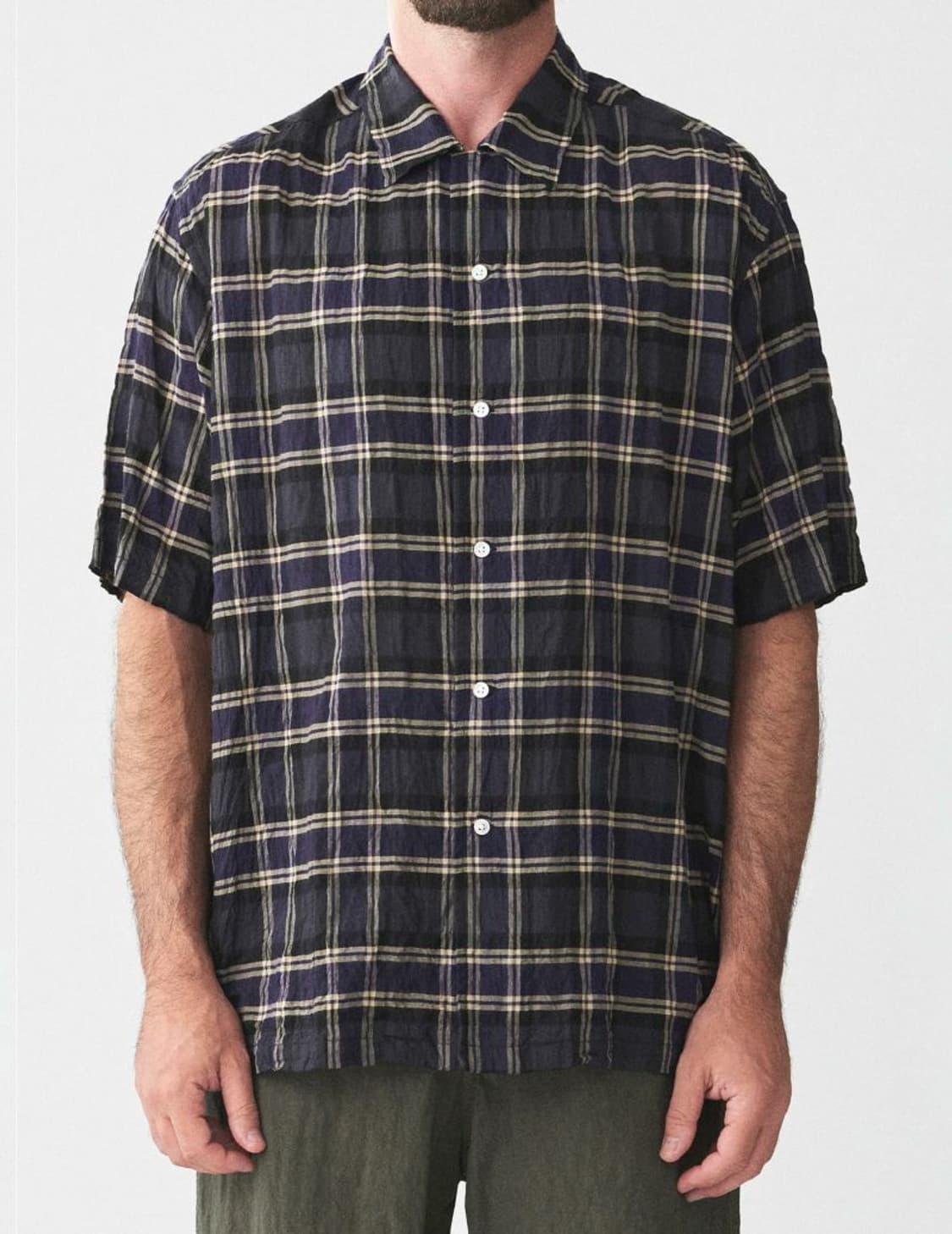 사쥬드크레(Sage de cret) 오픈 칼라 셔츠 L사이즈 상품이미지1