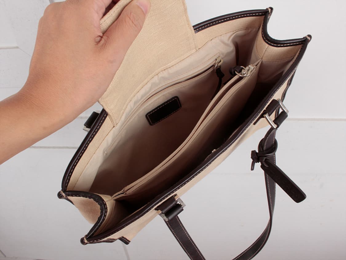 랄프로렌 레더 태그 캔버스 토트백 상품이미지6