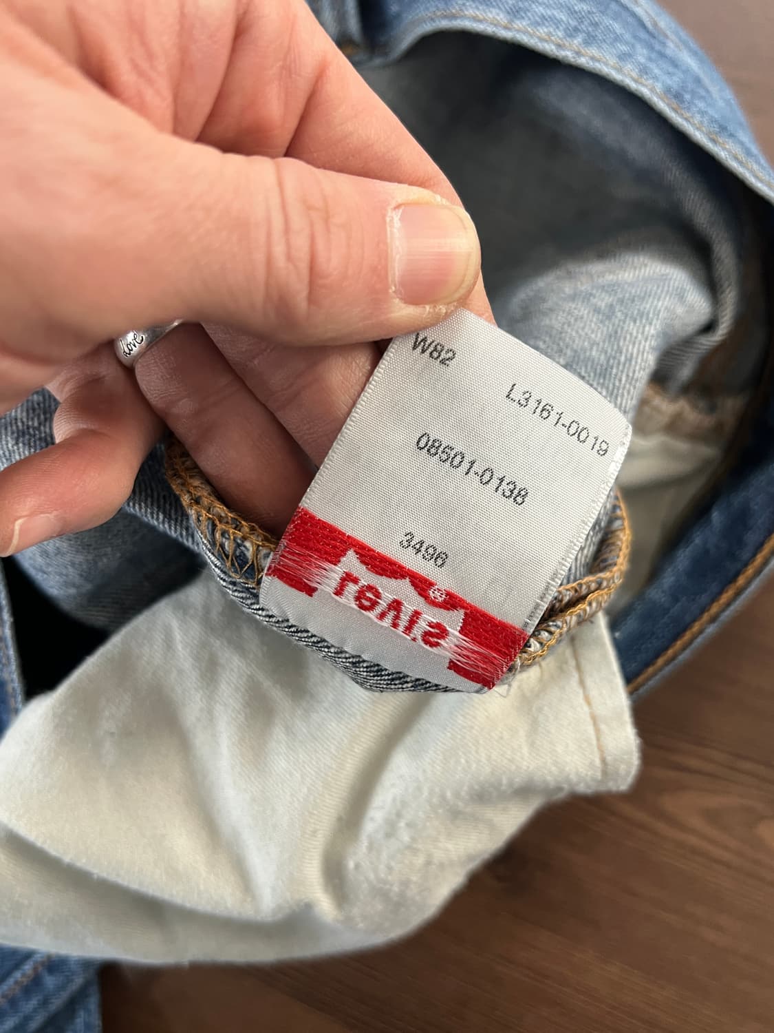 Levis 리바이스 501 버튼플라이 스트레이트 데님 팬츠 상품이미지9