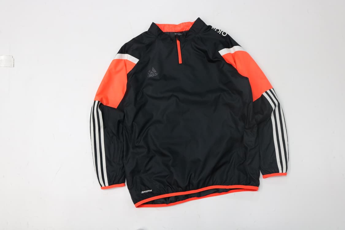 아디다스 climaproof 하프집업 네온 오렌지 배색 윈드브레이커  상품이미지2