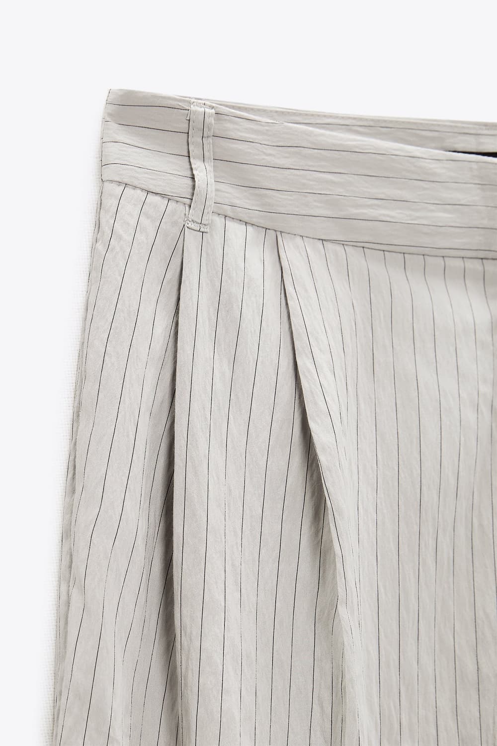 택달린 새상품 자라 스트라이프 매니시 팬츠 그레이 m 상품이미지3