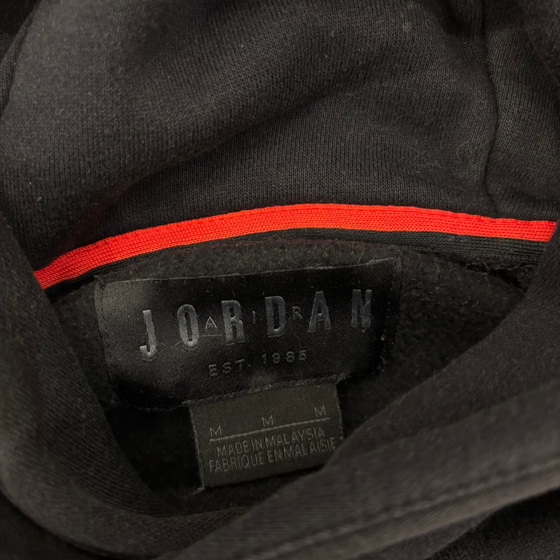 조던 스몰로고 블랙 후드티 상품이미지3