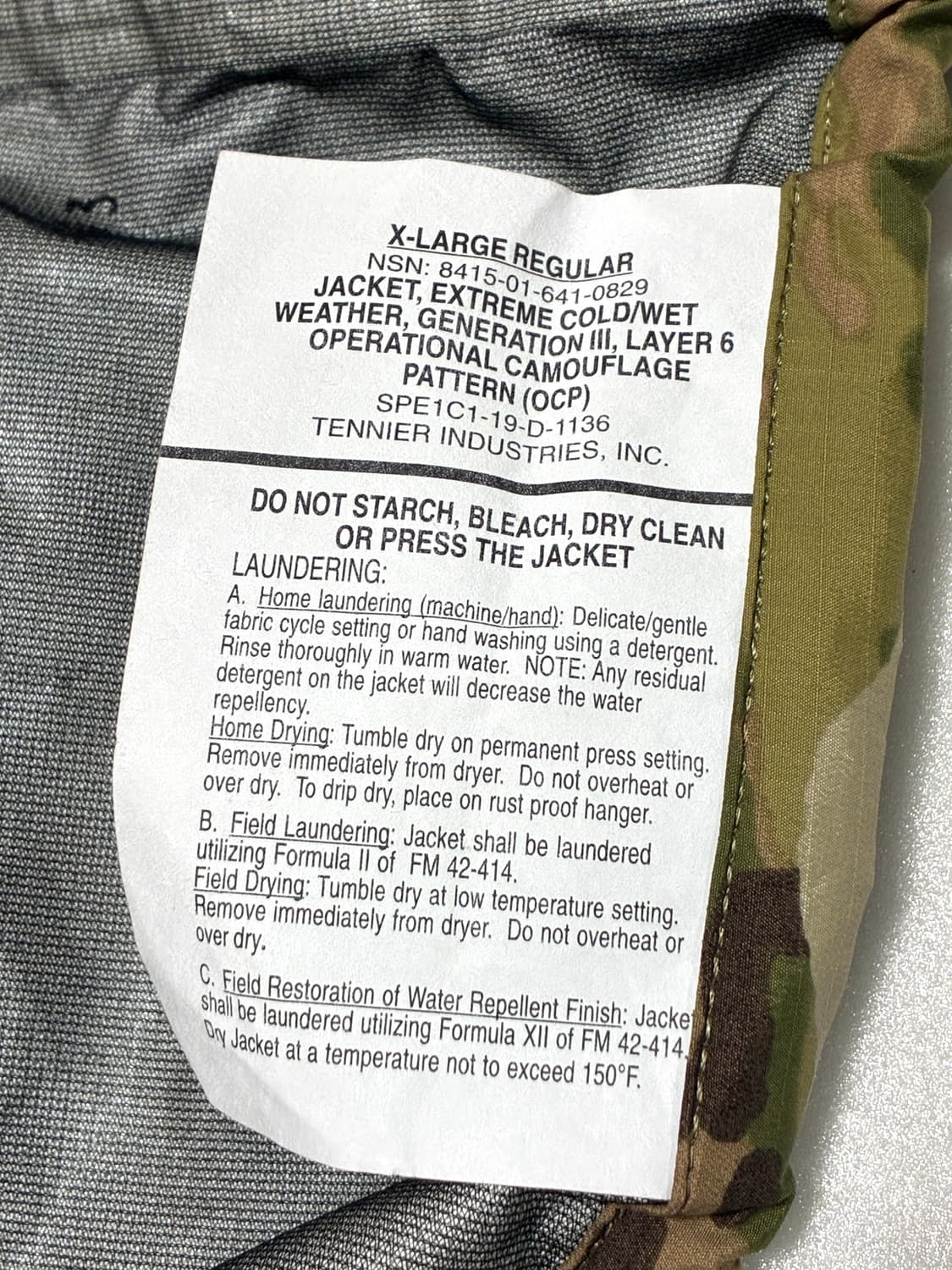 미군 고어텍스 쉘 자켓 (110) 상품이미지6