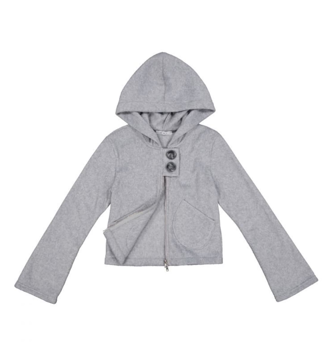 Pocket Fleece Hoodie Jacket [Grey] 상품이미지2