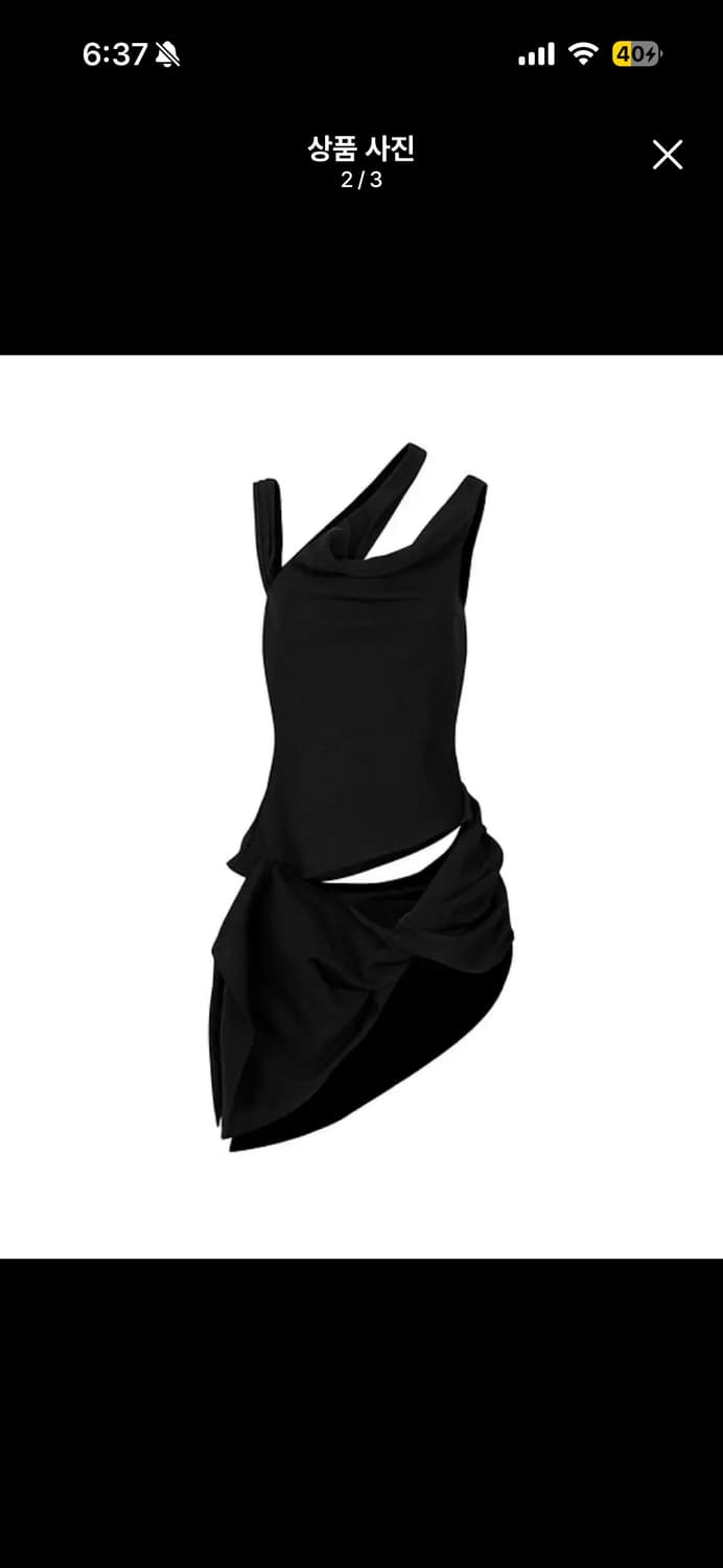 THE IDIOT DISLOCATED TOP 드레이프탑 상품이미지2