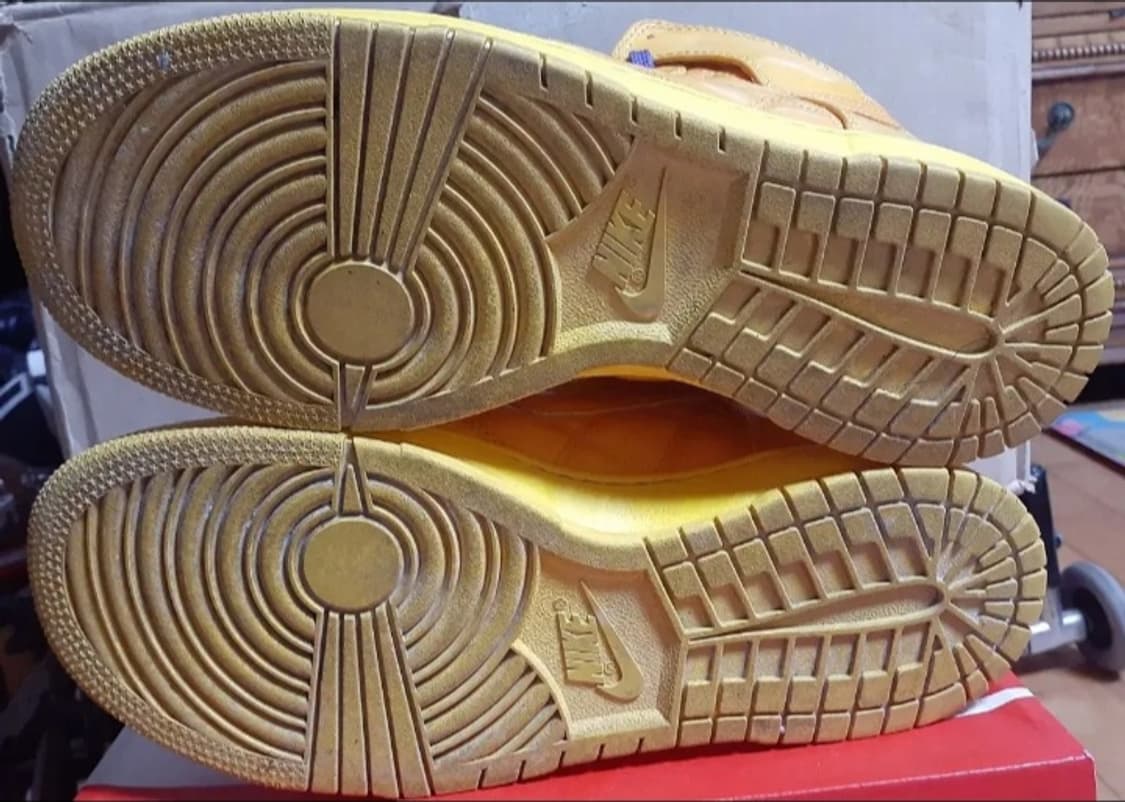 나이키 덩크 하이 슈프림 올림픽 옐로우 260 상품이미지7